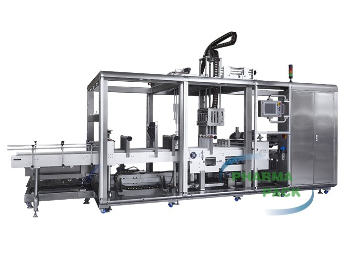 Enhance Pharma Packaging Efficiency with Pharmapack's LFC-12 Vertical Bottle Carton Automatic Packing Machine