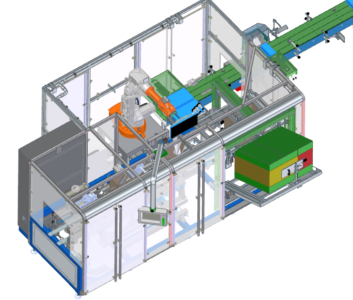 Open box side pull automatic packing machine ALFC-04S-02